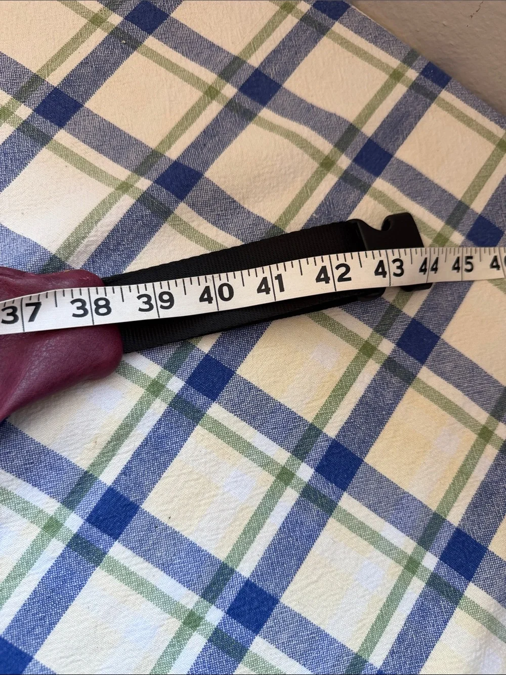 N/A burgundy leather